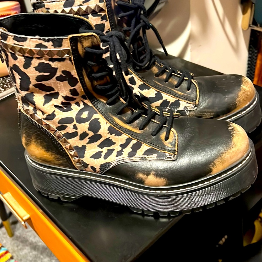 Steve Madden platform combat boots